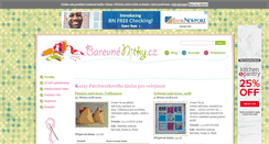 Desktop Screenshot of barevnenitky.cz