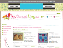 Tablet Screenshot of barevnenitky.cz